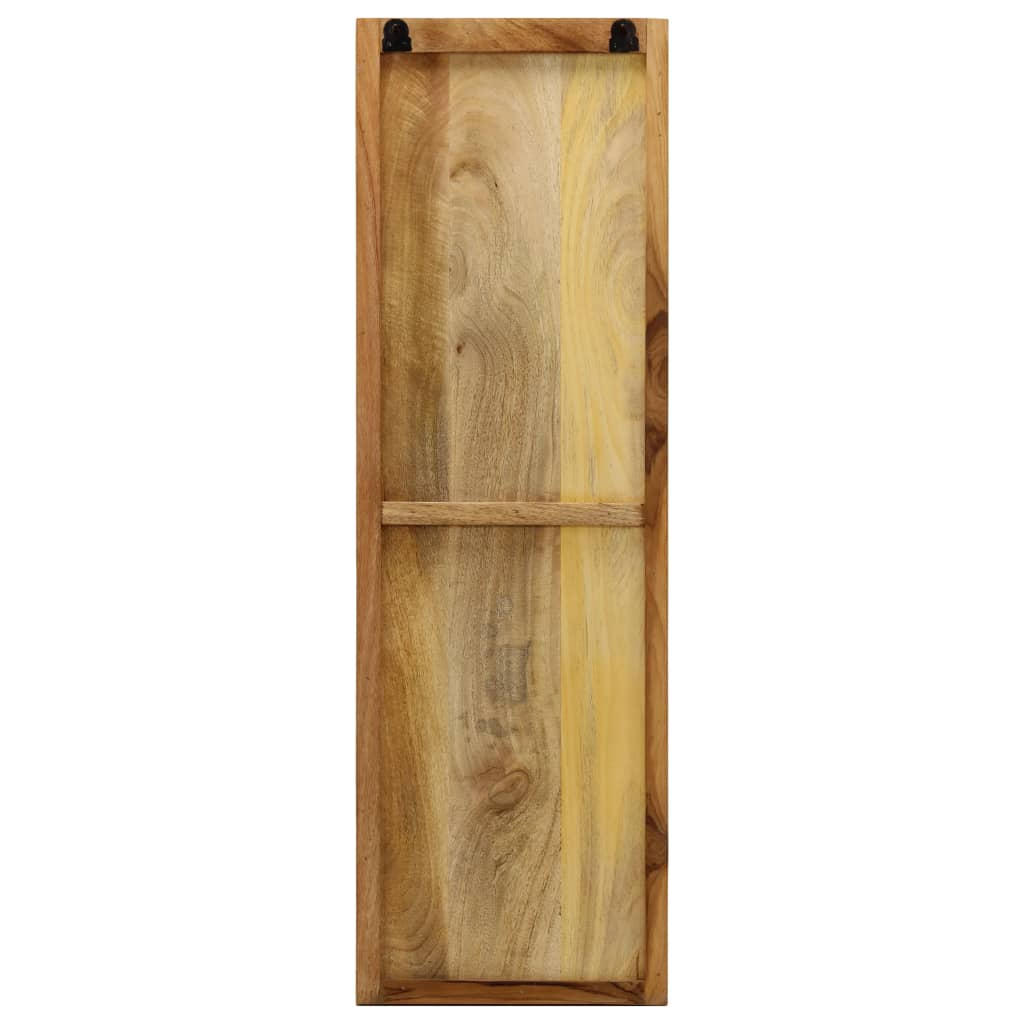 vidaXL Wall-mounted Coat Racks 2 pcs Solid Mango Wood 14.2"x43.3"x1.2"