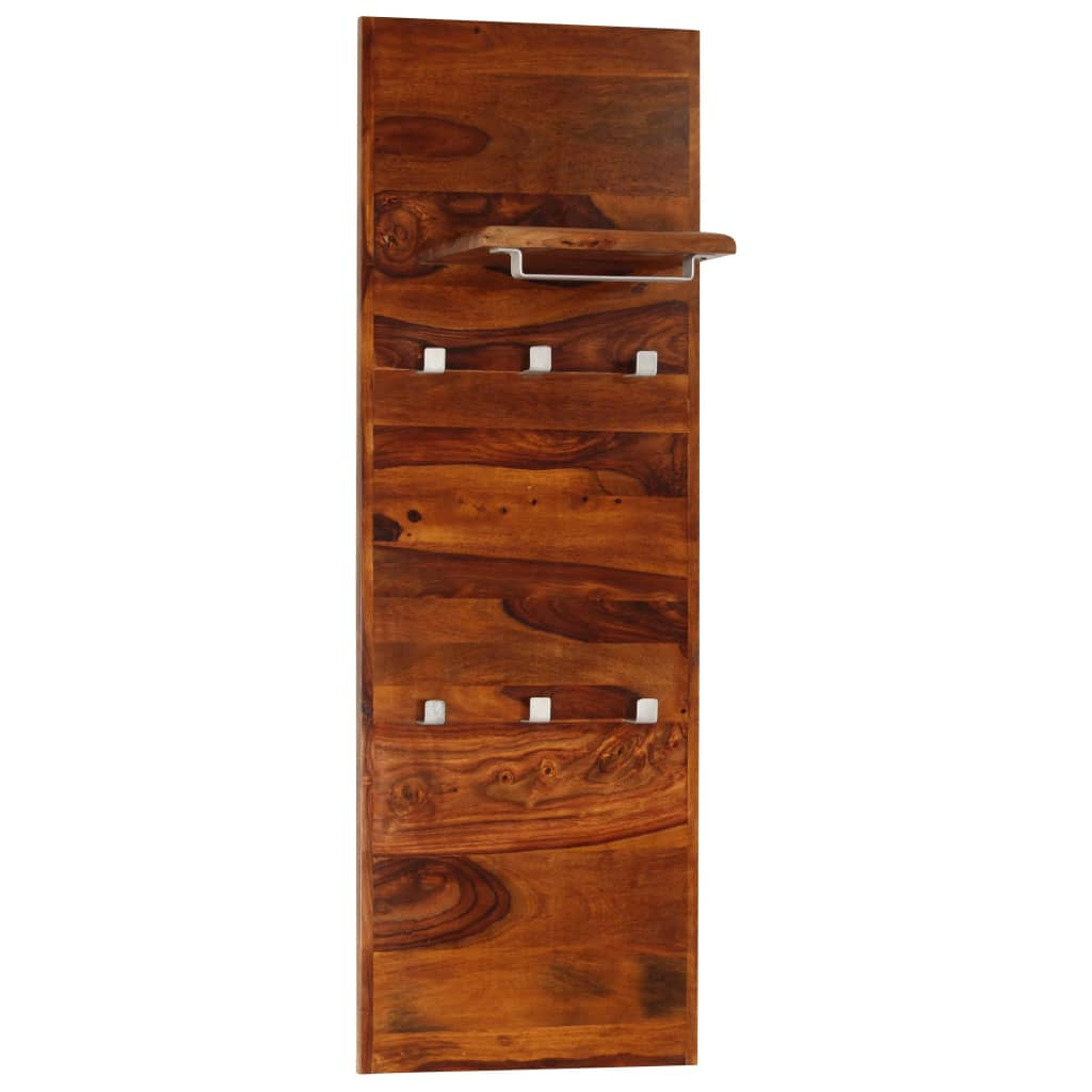 vidaXL Coat Rack Solid Sheesham Wood 46.5"x15.7"