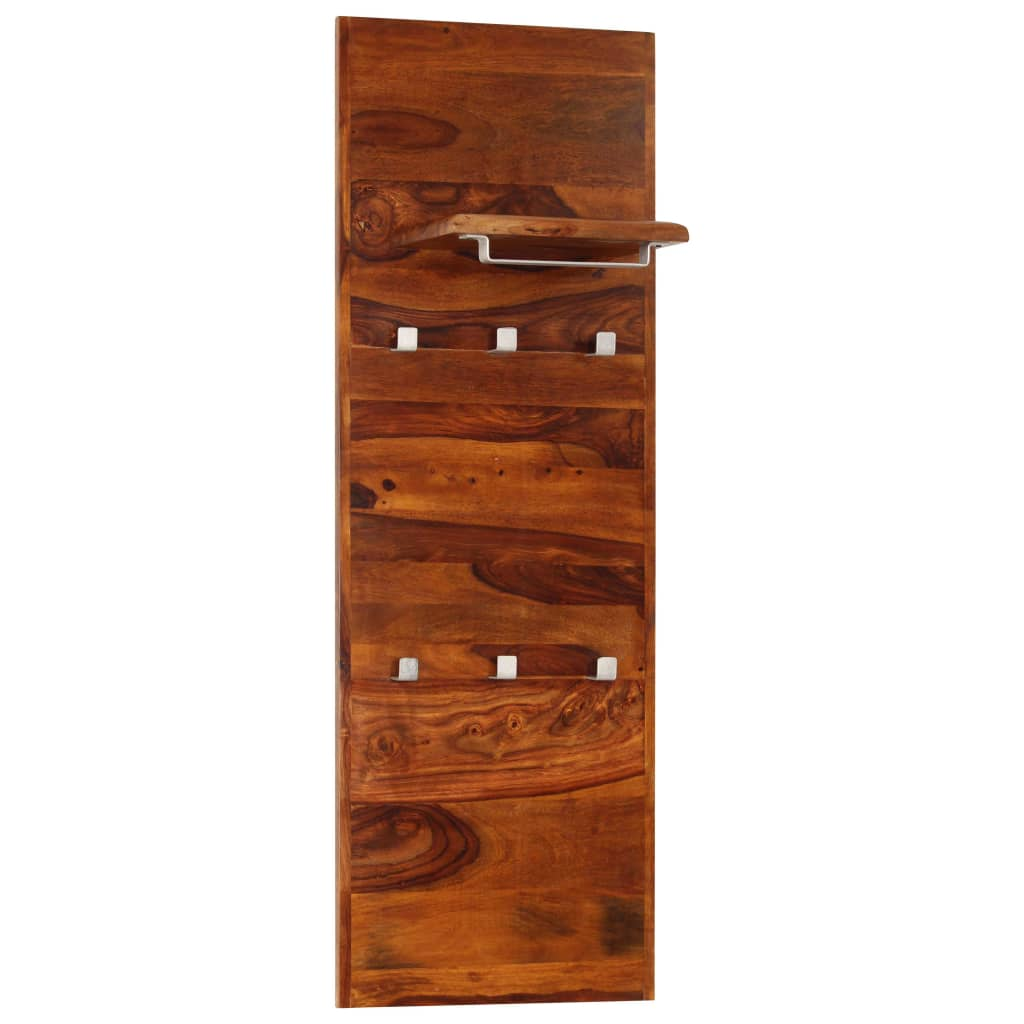 vidaXL Coat Rack Solid Sheesham Wood 46.5"x15.7"