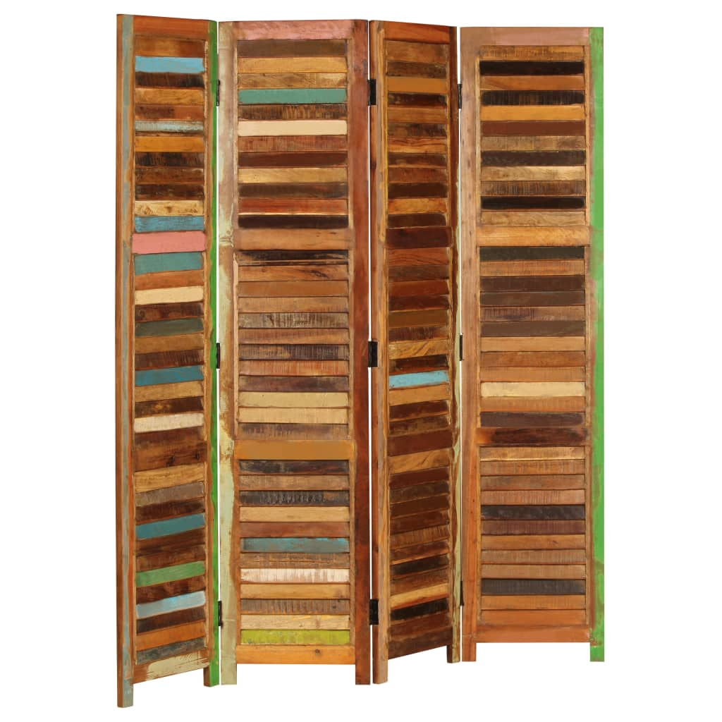 vidaXL Room Divider Solid Reclaimed Wood 66.9"