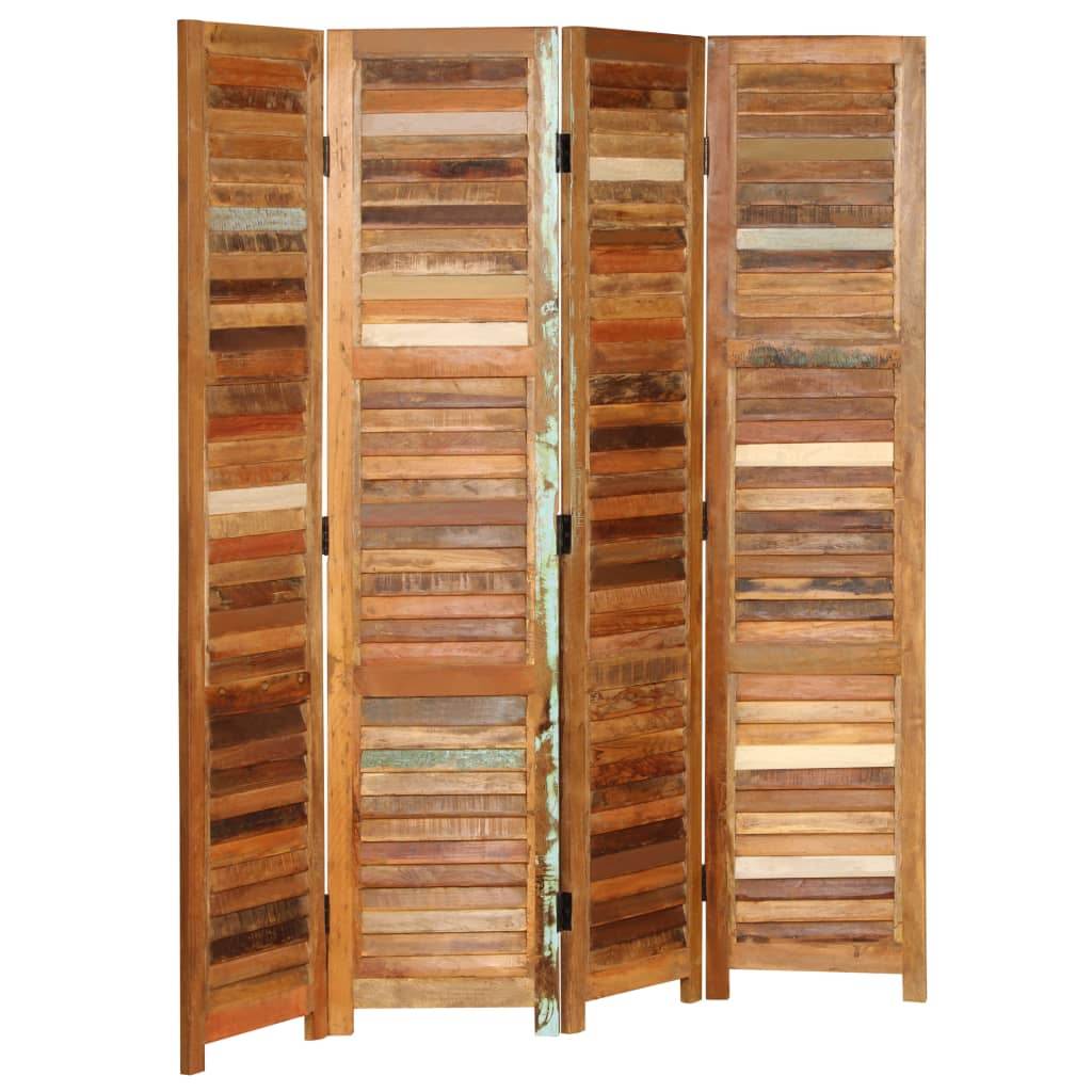 vidaXL Room Divider Solid Reclaimed Wood 66.9"