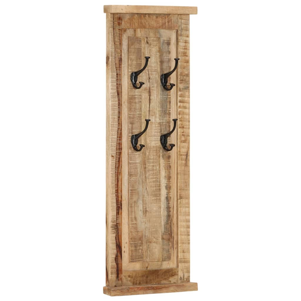 vidaXL Coat Racks 2 pcs Solid Wood Mango 15"x39.4"