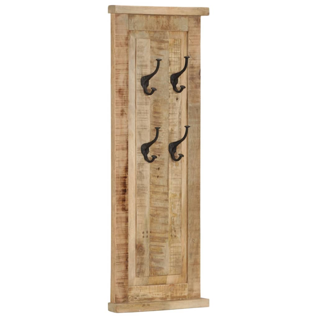 vidaXL Coat Racks 2 pcs Solid Wood Mango 15"x39.4"