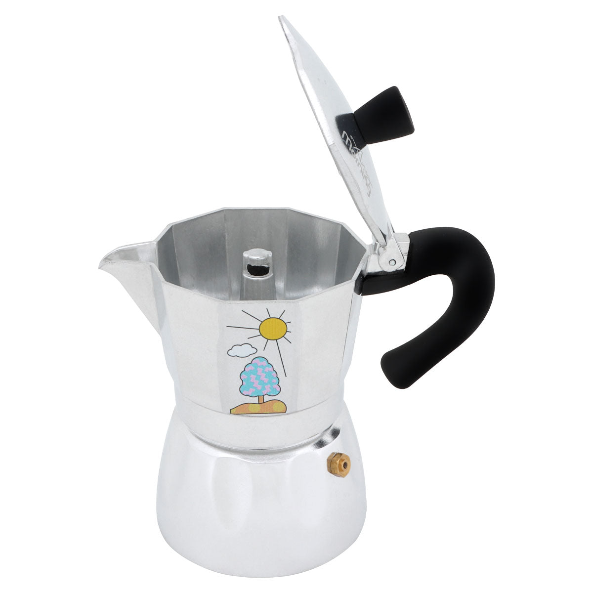 Any Morning Hes-6 Aluminum Espresso Coffee Maker 240 ml