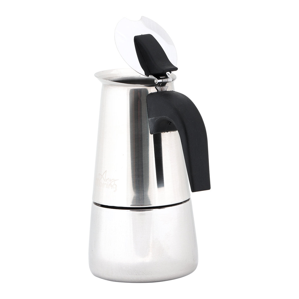 Any Morning Stovetop Espresso Maker Stainless Steel Percolator Coffee Pot 300 ml