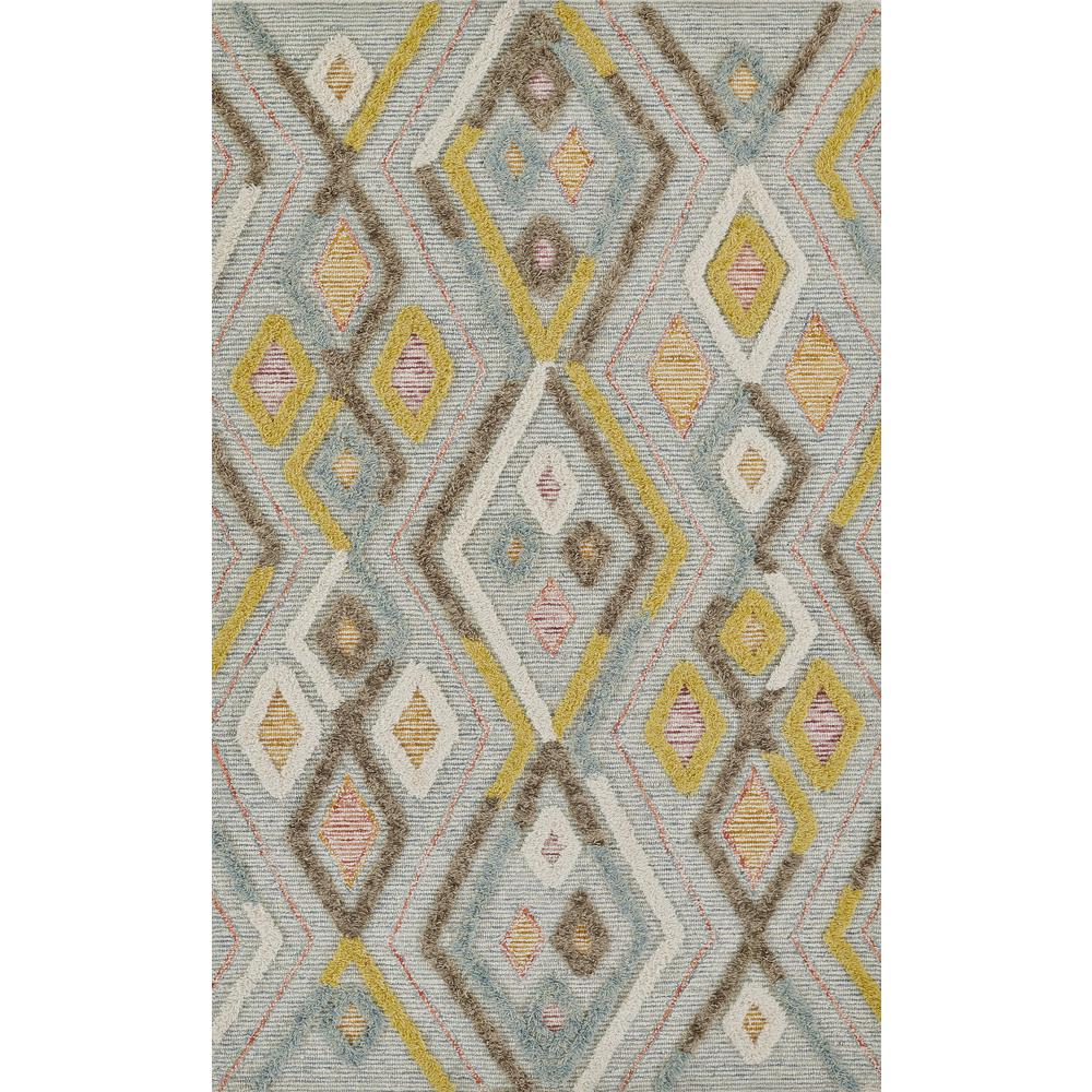 Contemporary Rectangle Area Rug, Multi, 5' X 8'