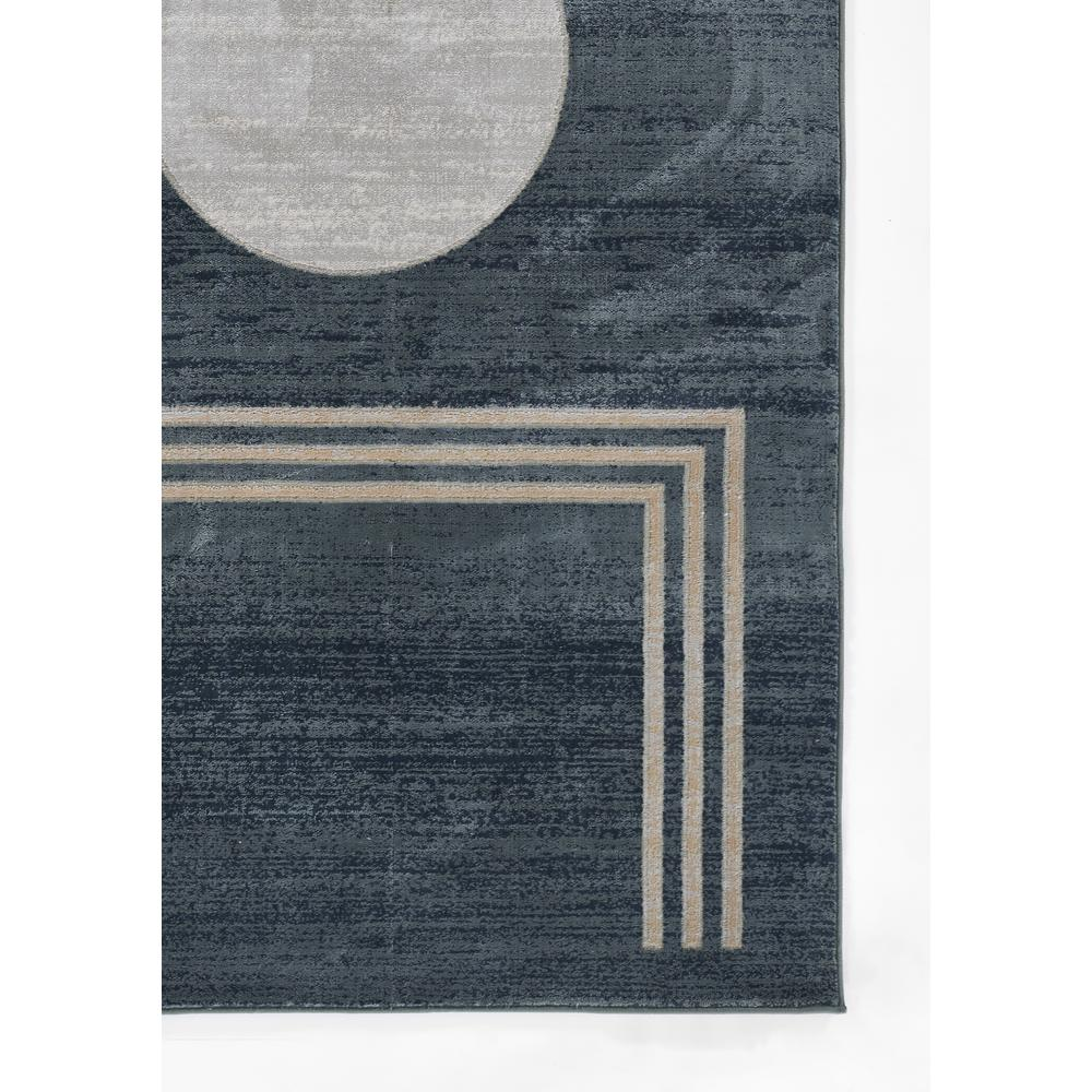 Contemporary Rectangle Area Rug, Blue, 5'1" X 7'7"