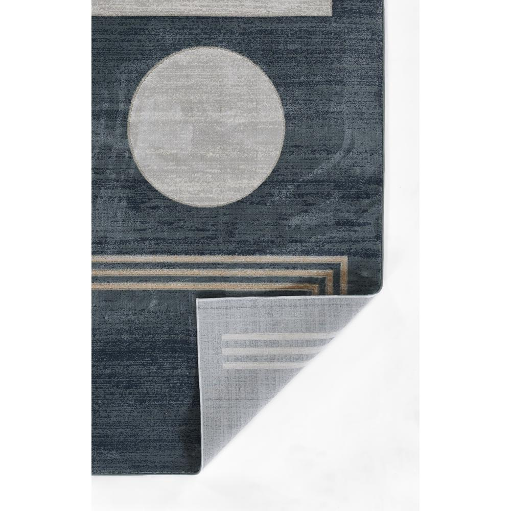 Contemporary Rectangle Area Rug, Blue, 5'1" X 7'7"