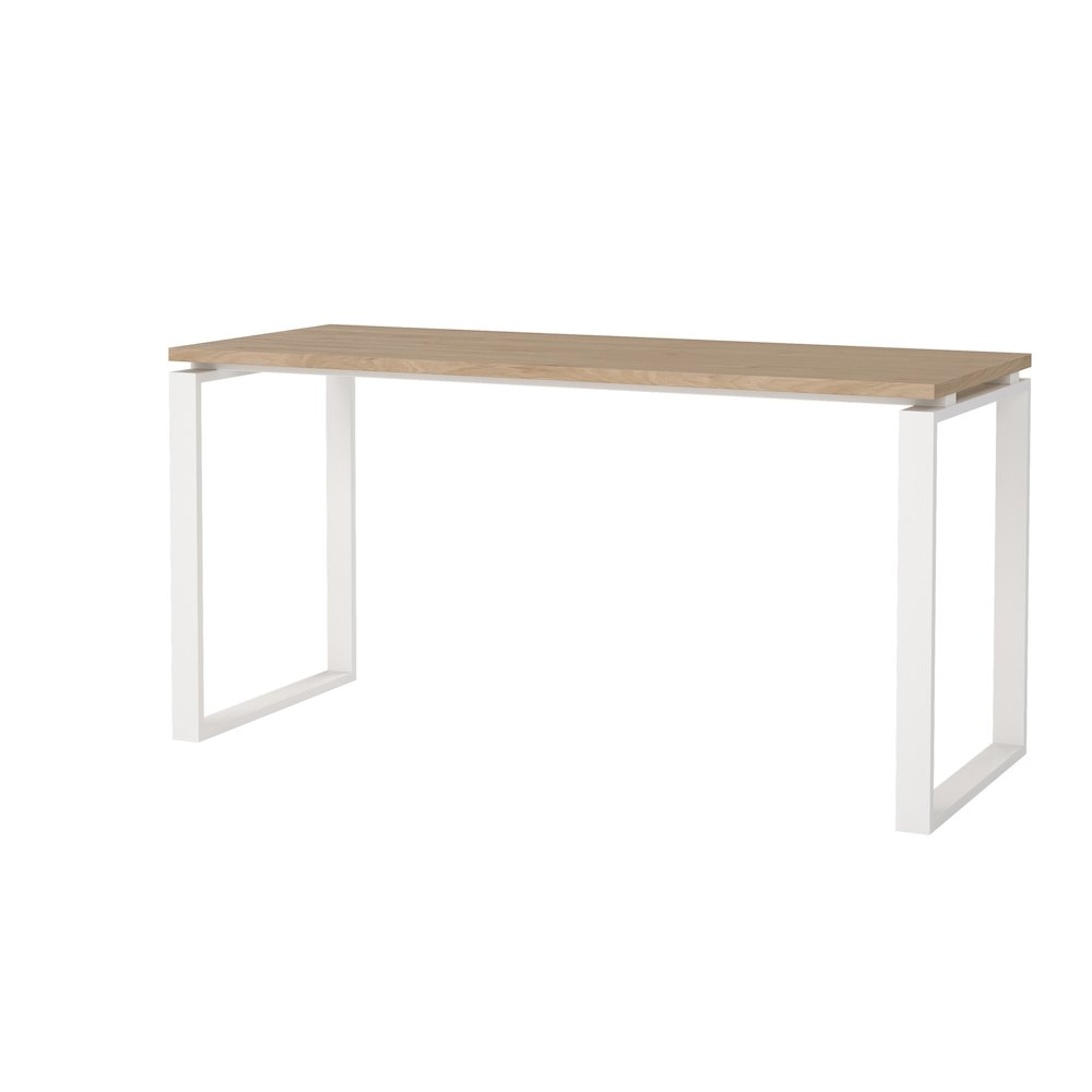 Sign Home Office Writing Office Desk, Jackson Hickory/White