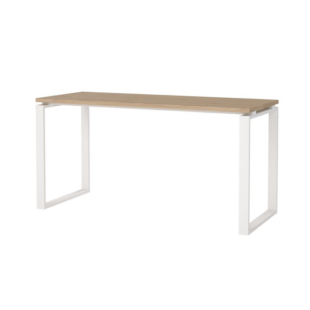 Sign Home Office Writing Office Desk, Jackson Hickory/White