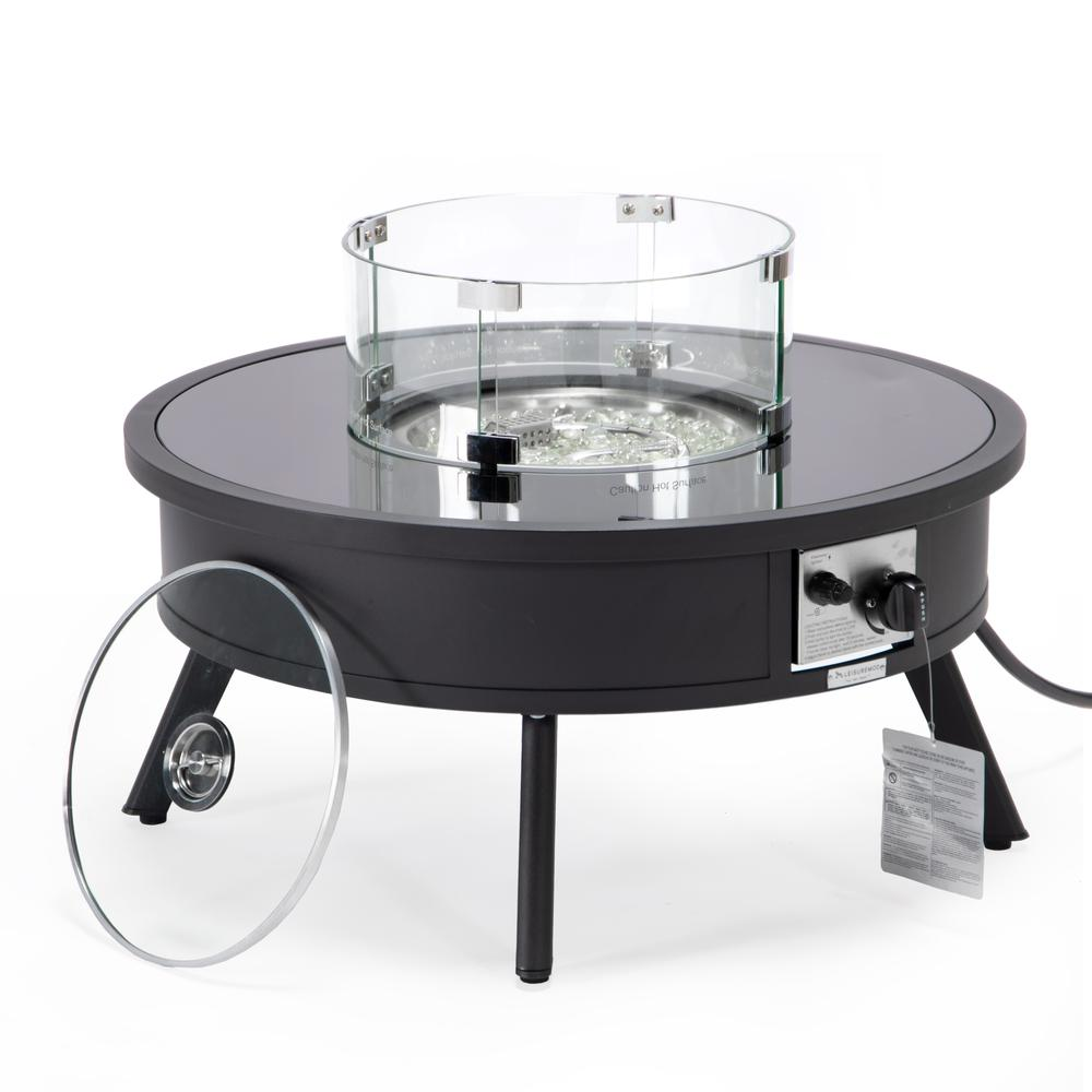 Walbrooke Patio Round Fire Pit and Tank Holder