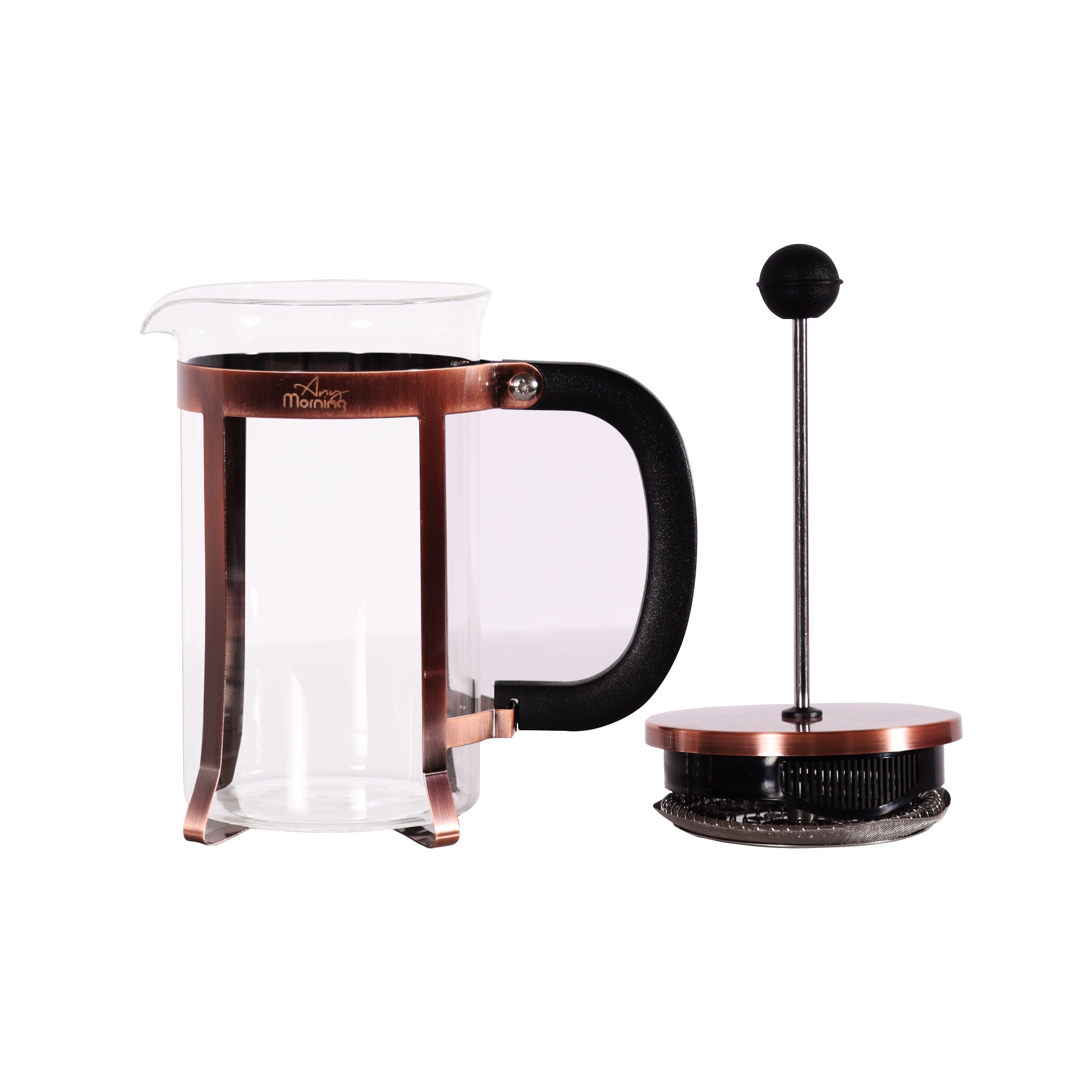 Any Morning French Press Coffee and Tea Maker, Copper, 600 ml - 20 oz