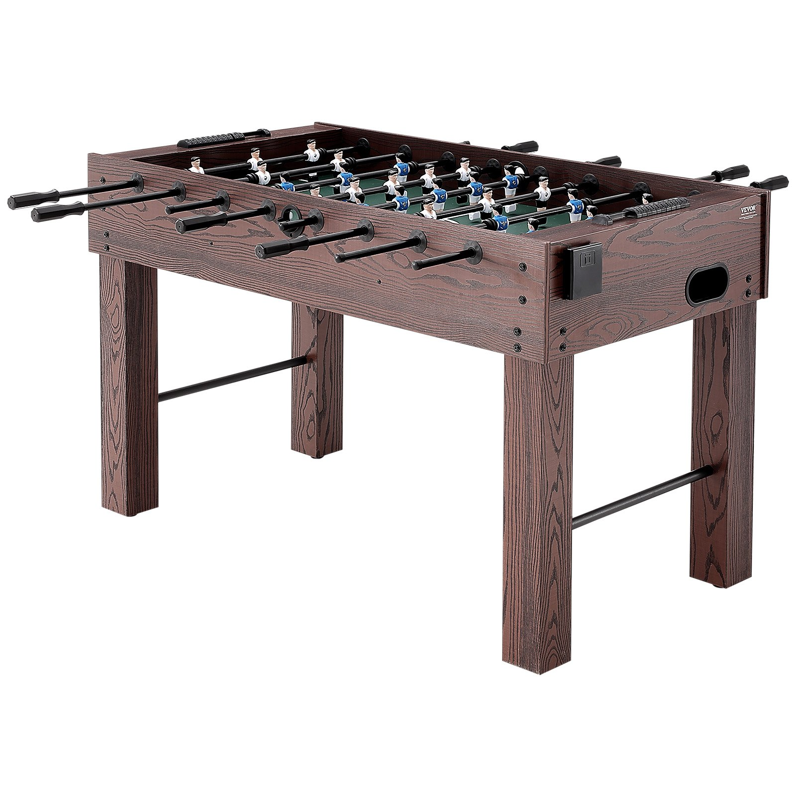 VEVOR Foosball Table, 55 inch Standard Size Foosball Table, Indoor Full Size Foosball Table for Home, Family, and Game Room, Soccer with Foosball Table Set, Includes 4 Balls and 2 Cup Holders