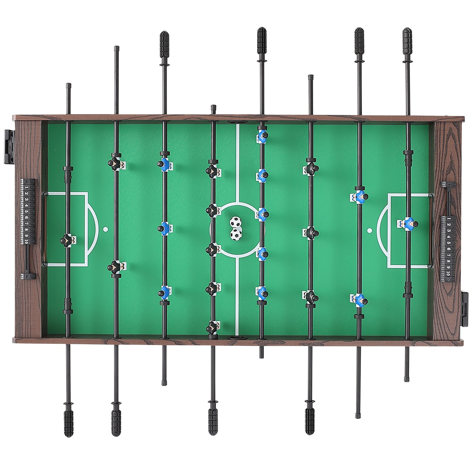 VEVOR Foosball Table, 48 inch Standard Size Foosball Table, Indoor Full Size Foosball Table for Home, Family, and Game Room, Soccer with Foosball Table Set, Includes 2 Balls and 2 Cup Holders