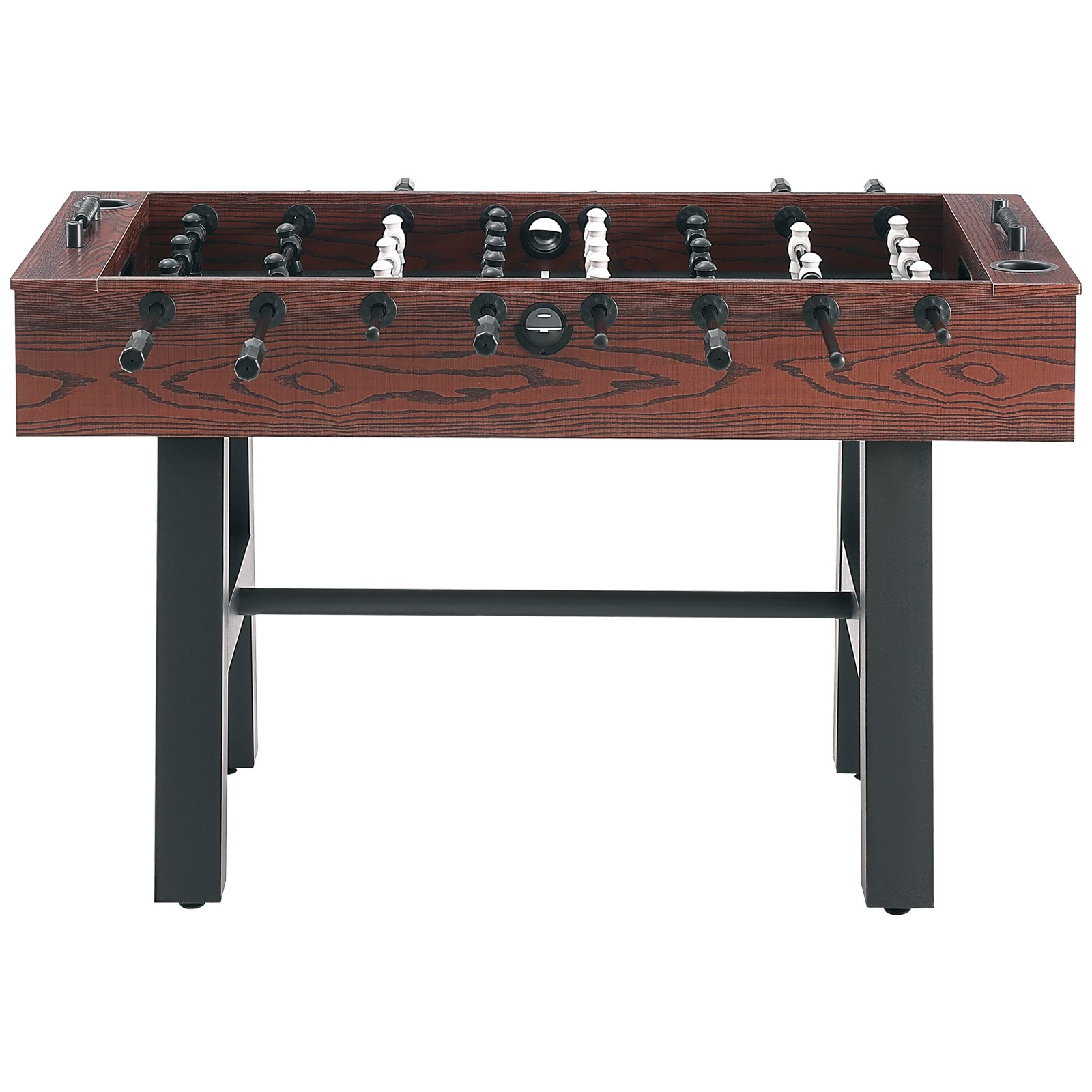 VEVOR Foosball Table, 55 inch Standard Size Foosball Table, Indoor Full Size Foosball Table for Home, Family, and Game Room, Soccer with Foosball Table Set, Includes 4 Balls and 2 Cup Holders