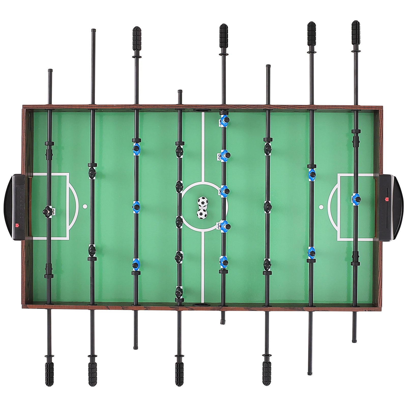 VEVOR Folding Foosball Table, 42 inch Standard Size Foosball Table, Indoor Full Size Foosball Table for Home, Family, and Game Room, Soccer with Foosball Table Set, Includes 2 Balls