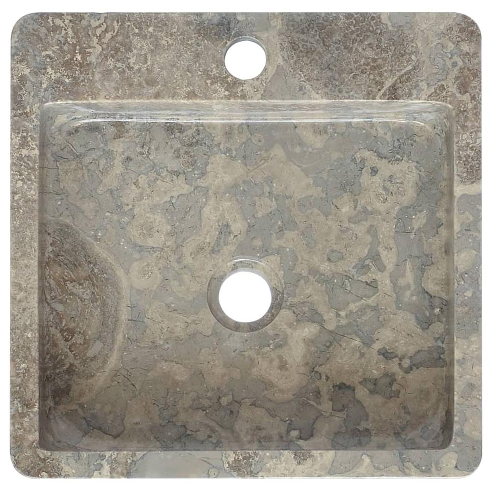 Sink Gray 15.7"x15.7"x4.7" Marble