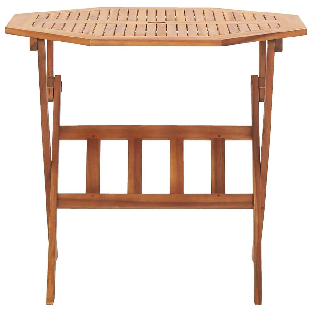 Folding Patio Table 35.4"x29.5" Solid Wood Acacia