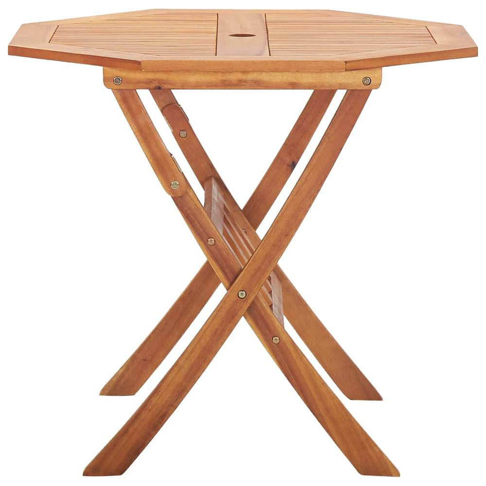 Folding Patio Table 35.4"x29.5" Solid Wood Acacia