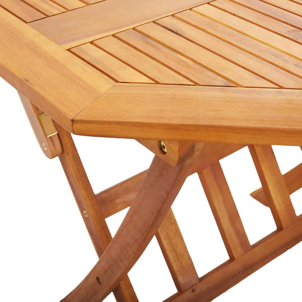 Folding Patio Table 35.4"x29.5" Solid Wood Acacia