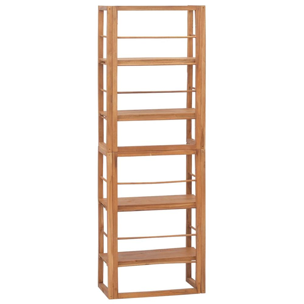 Shelving Unit 23.6"x11.8"x70.9" Solid Teak Wood