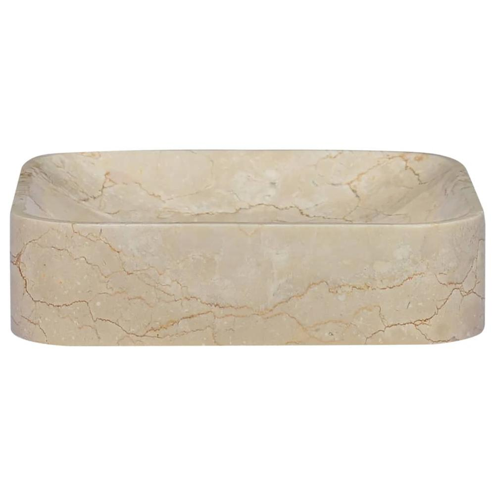 Sink Cream 15.7"x15.7"x3.9" Marble