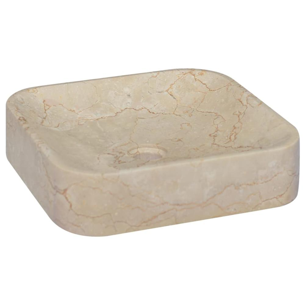 Sink Cream 15.7"x15.7"x3.9" Marble