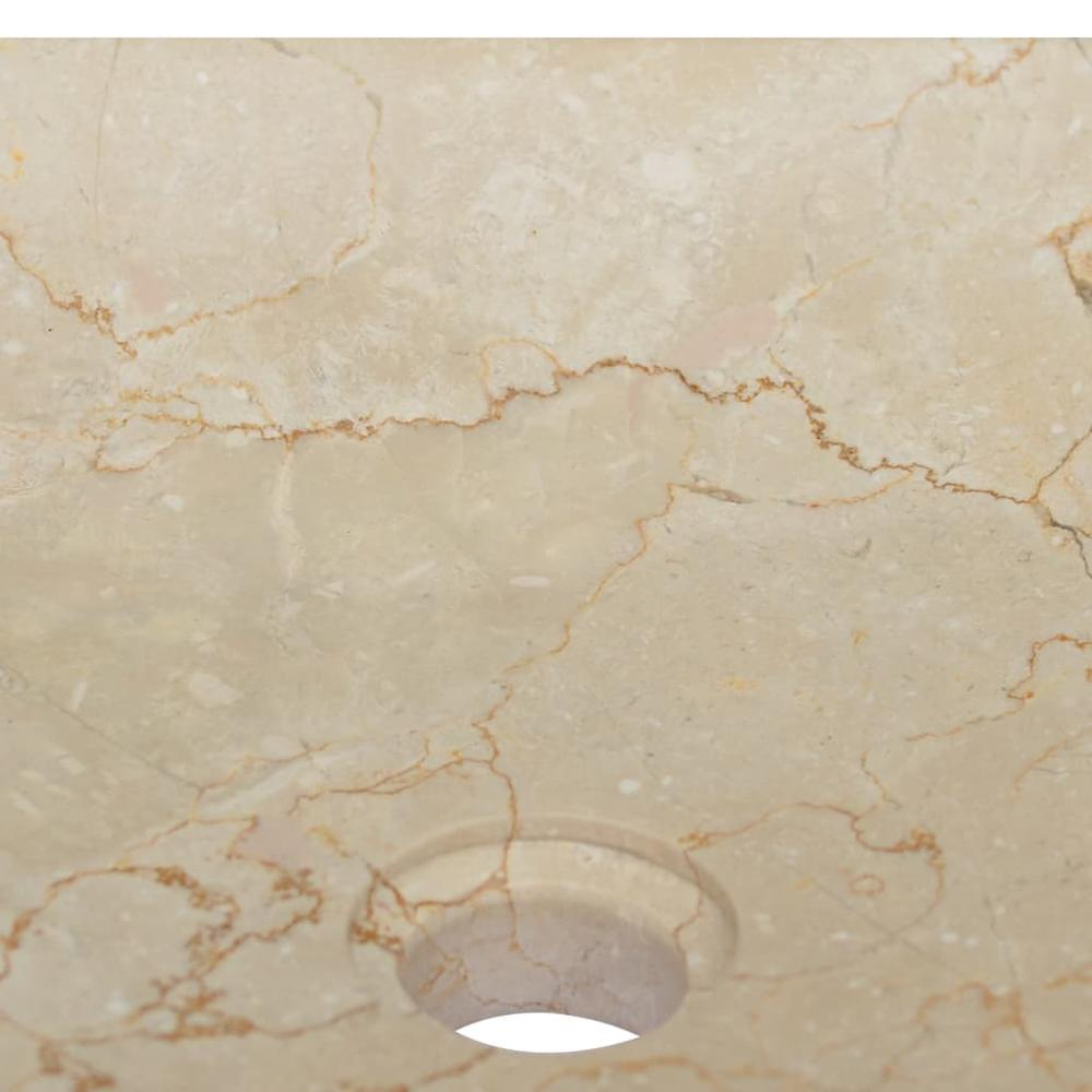 Sink Cream 15.7"x15.7"x3.9" Marble