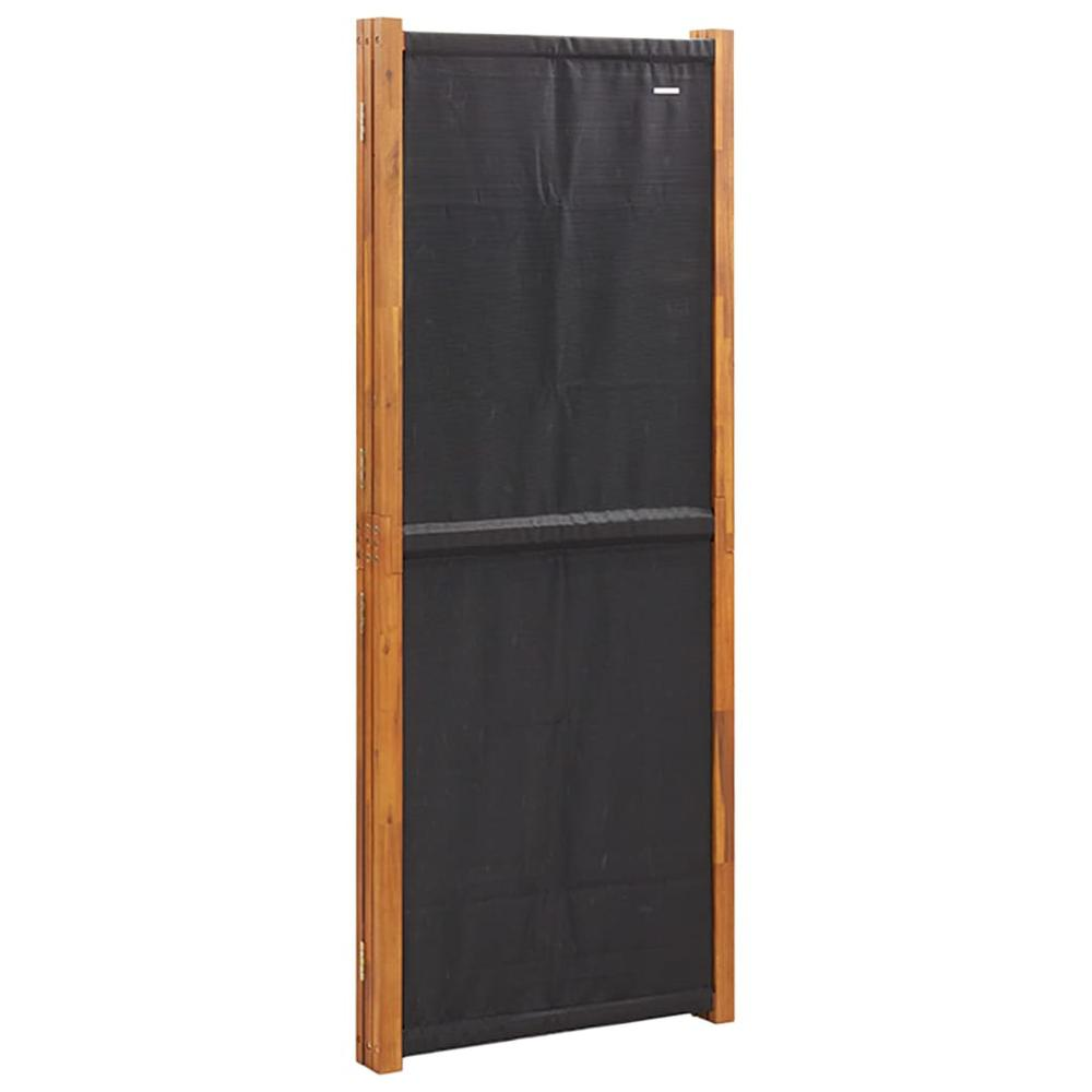 3-Panel Room Divider Black 82.7"x70.9"