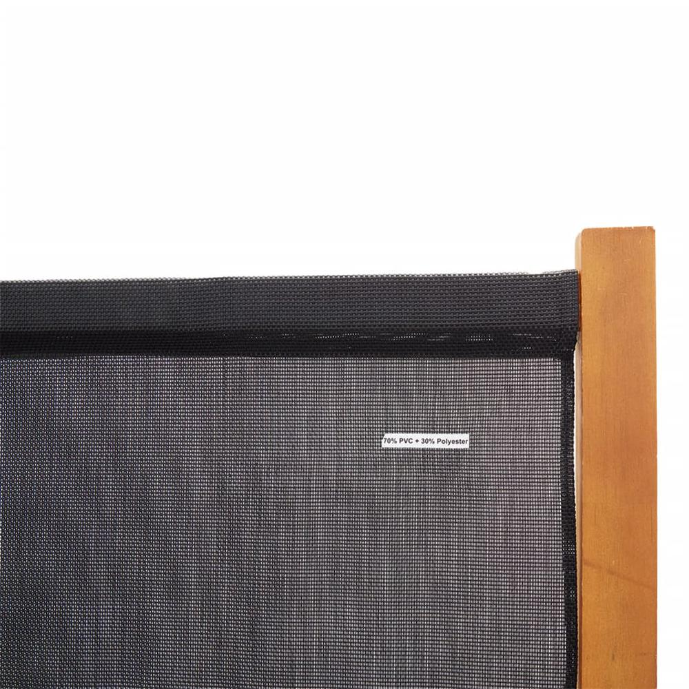 3-Panel Room Divider Black 82.7"x70.9"