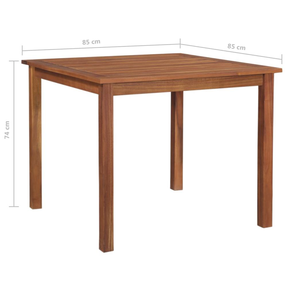 Patio Table 33.5"x33.5"x29.1" Solid Acacia Wood