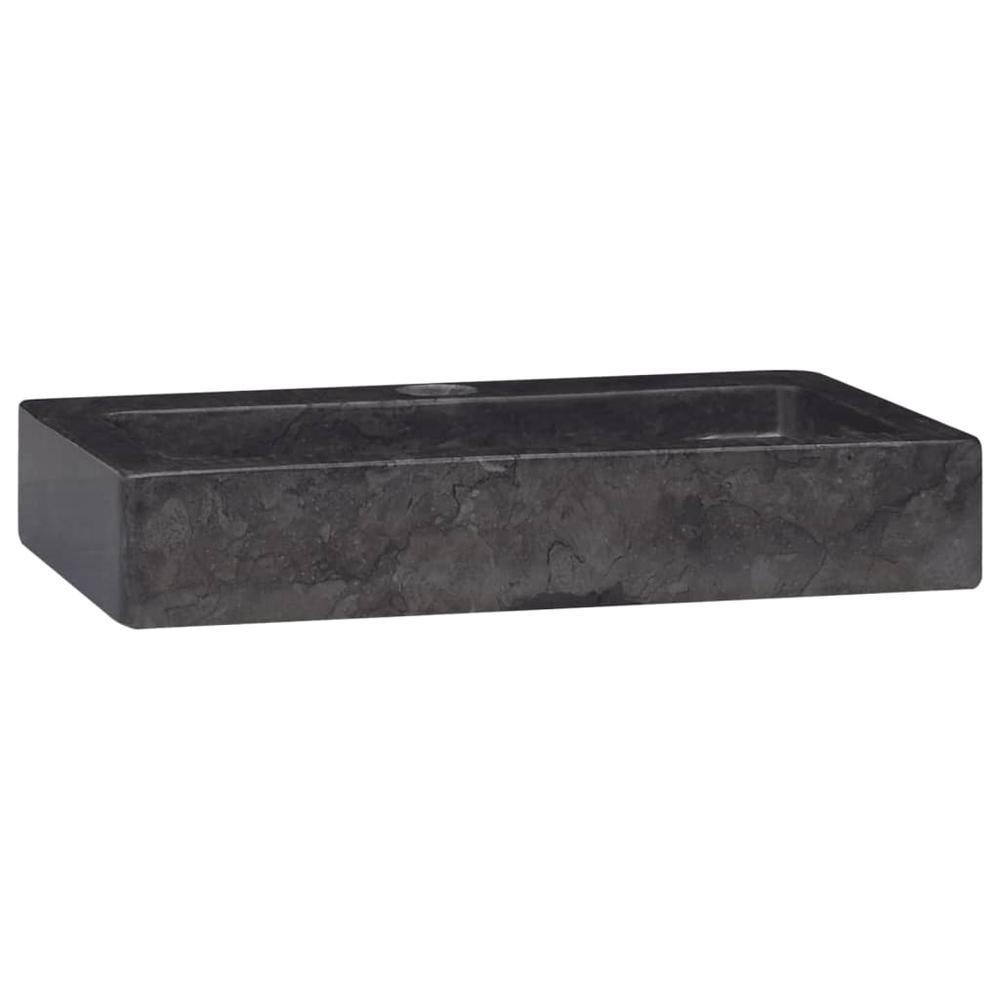 Wall-mounted Sink Black 15"x9.4"x2.6" Marble