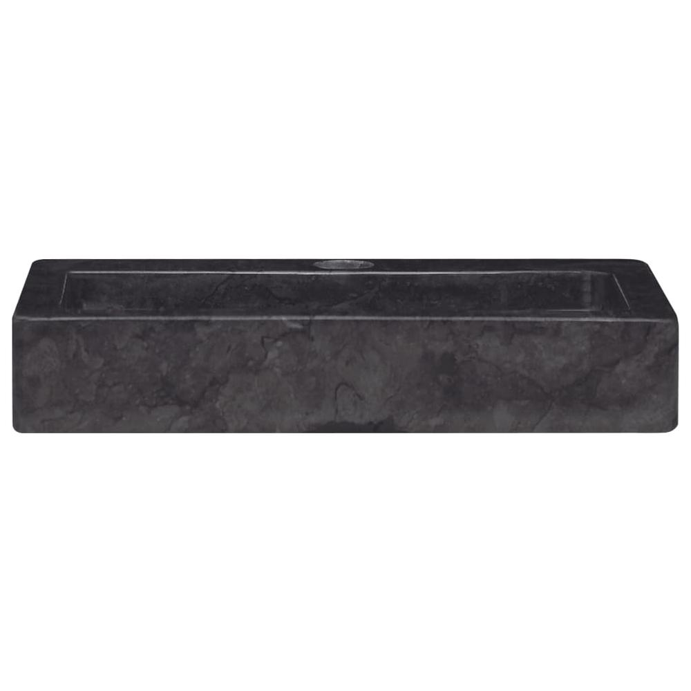 Wall-mounted Sink Black 15"x9.4"x2.6" Marble