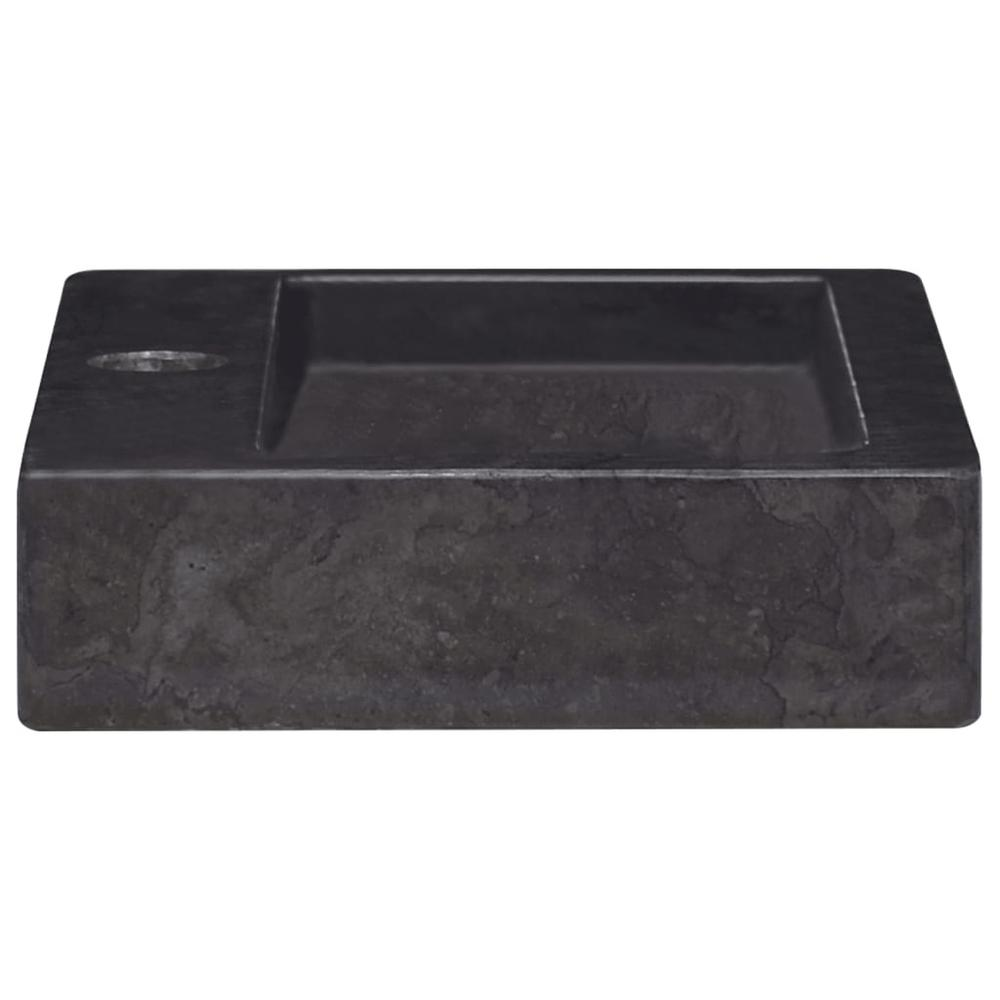 Wall-mounted Sink Black 15"x9.4"x2.6" Marble