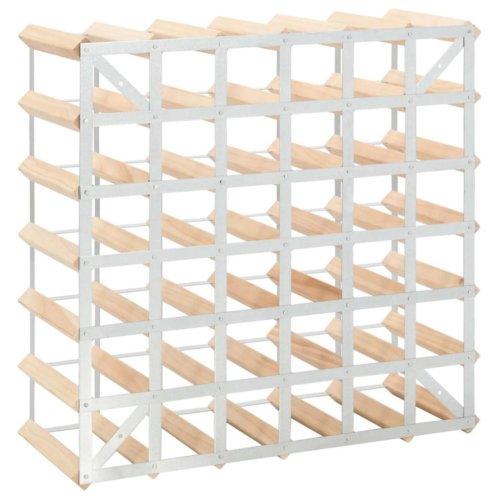 Wine Rack for 42 Bottles Solid Pinewood