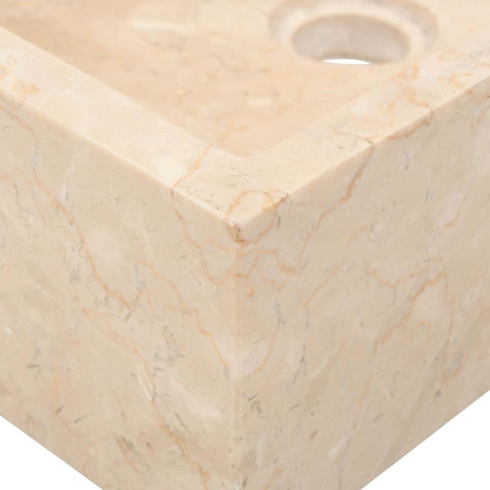 Sink 17.7"x11.8"x4.7" Marble High Gloss Cream