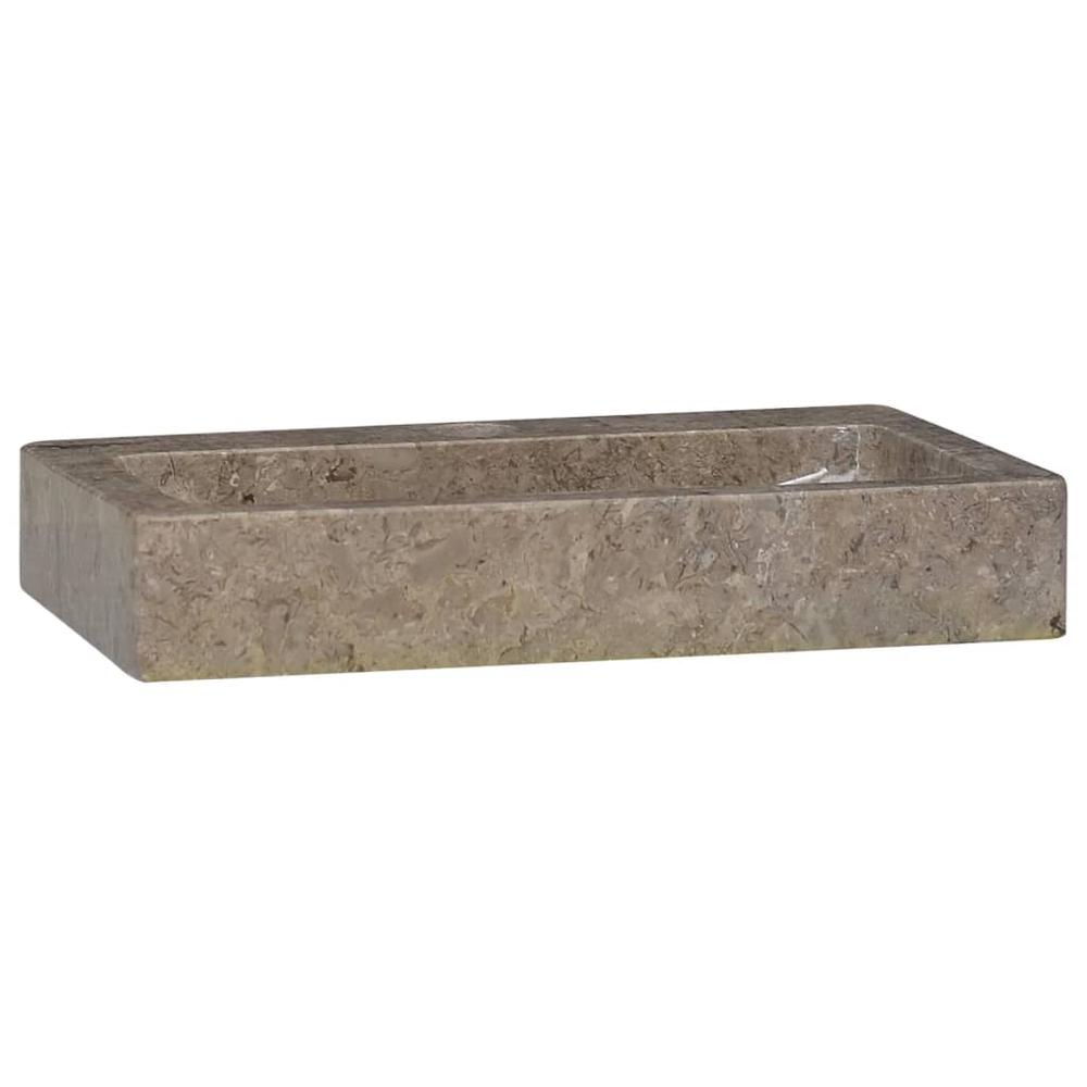 Wall-mounted Sink Gray 15"x9.4"x2.6" Marble