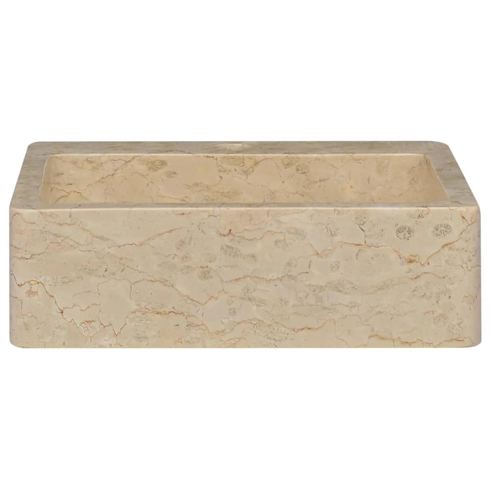 Sink Cream 15.7"x15.7"x4.7" Marble