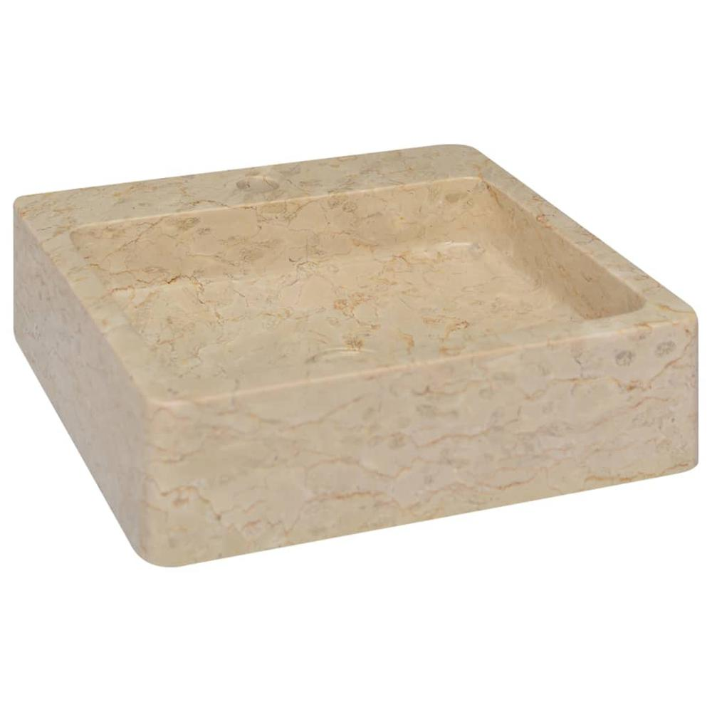 Sink Cream 15.7"x15.7"x4.7" Marble