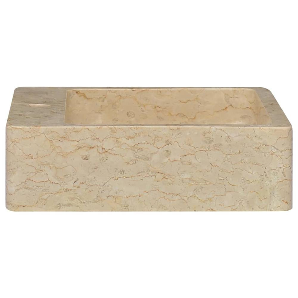 Sink Cream 15.7"x15.7"x4.7" Marble