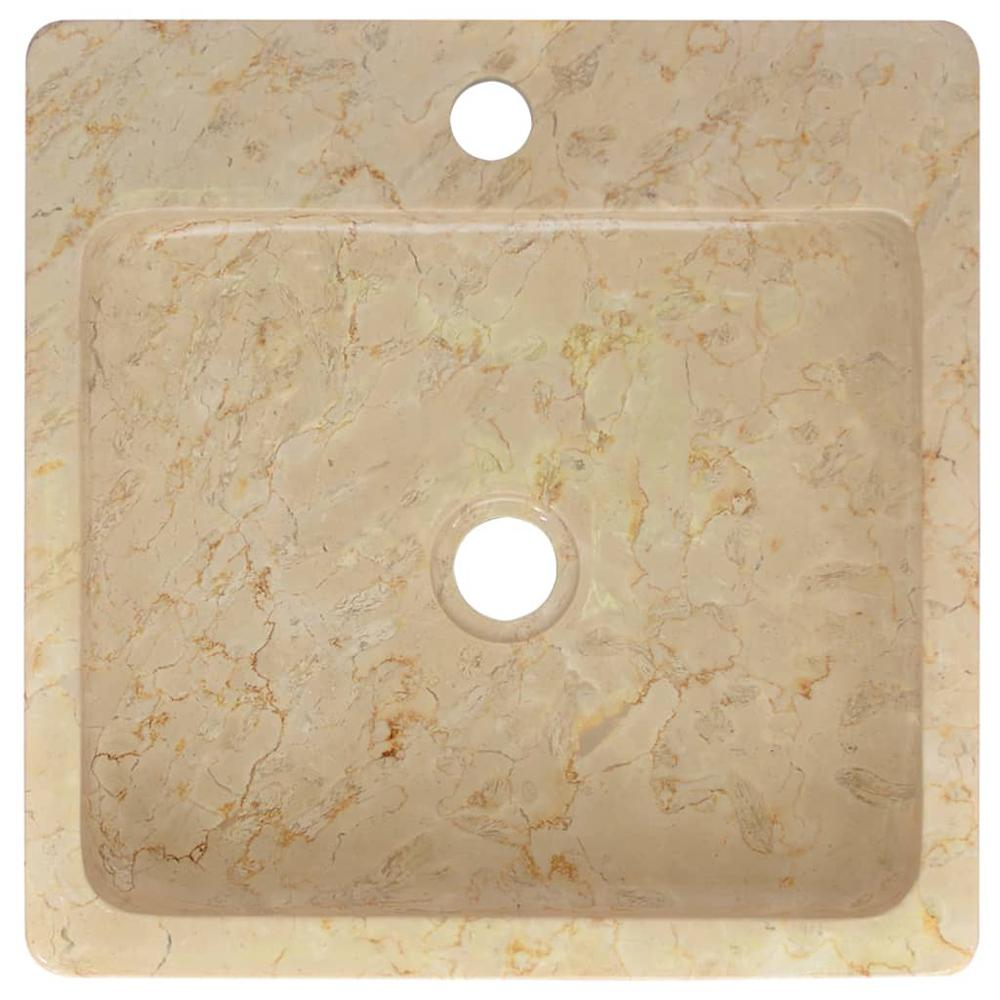 Sink Cream 15.7"x15.7"x4.7" Marble