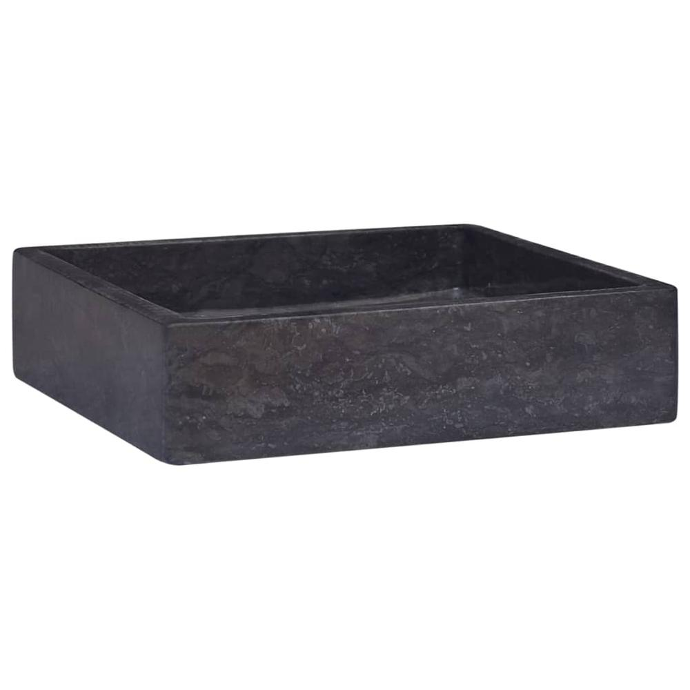 Sink Black 15.7"x15.7"x3.9" Marble