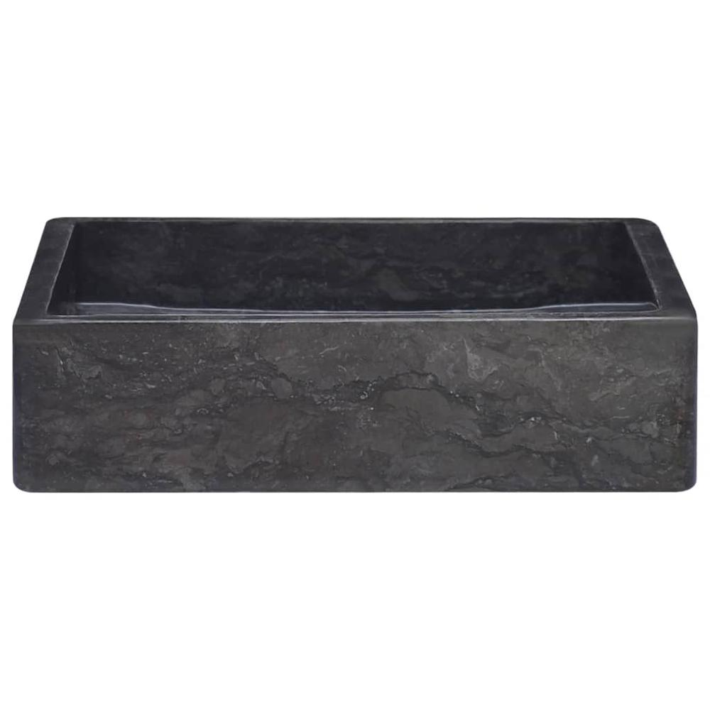 Sink Black 15.7"x15.7"x3.9" Marble