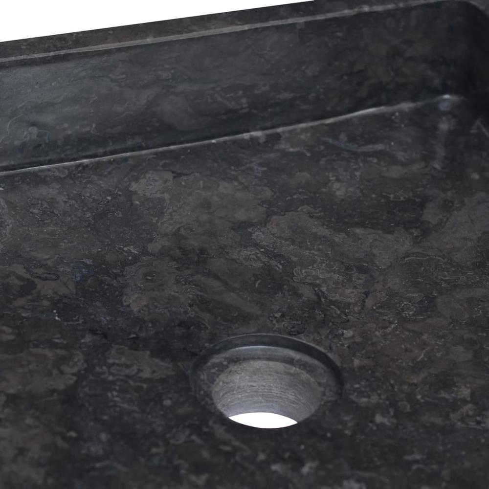 Sink Black 15.7"x15.7"x3.9" Marble