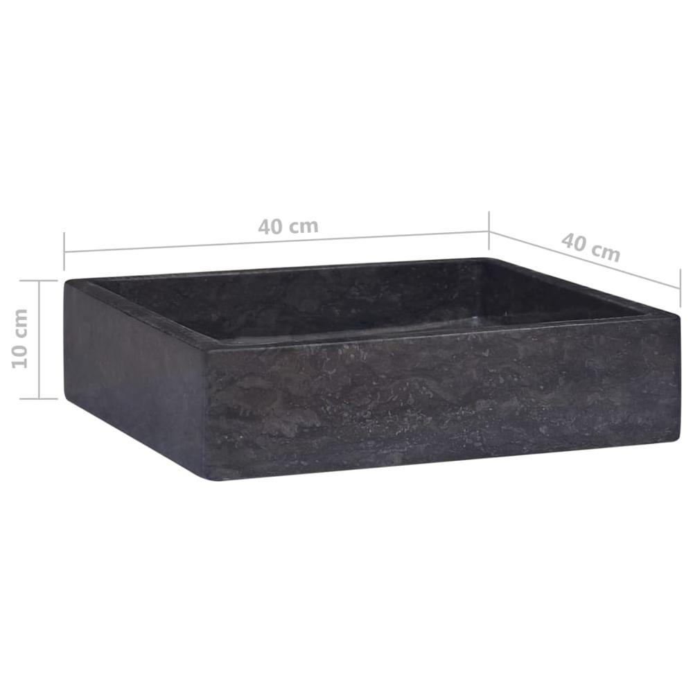 Sink Black 15.7"x15.7"x3.9" Marble