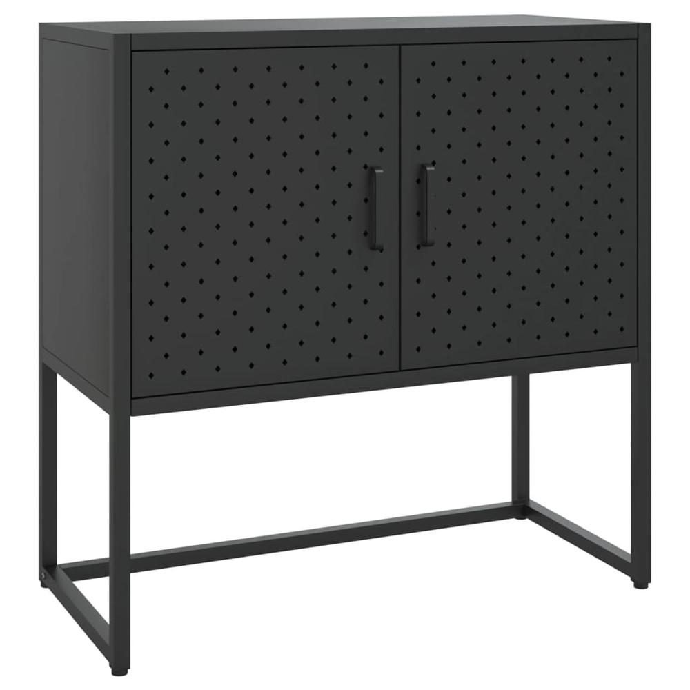 Sideboard Black 29.5"x13.8"x29.5" Steel