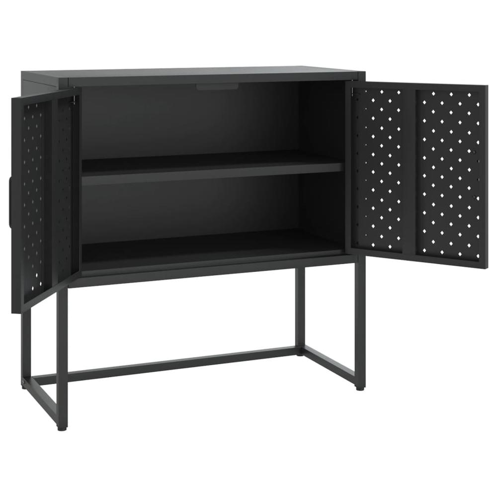 Sideboard Black 29.5"x13.8"x29.5" Steel