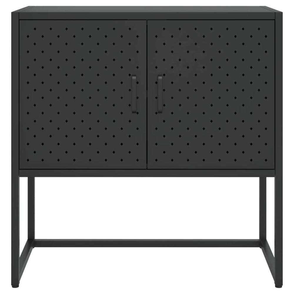 Sideboard Black 29.5"x13.8"x29.5" Steel