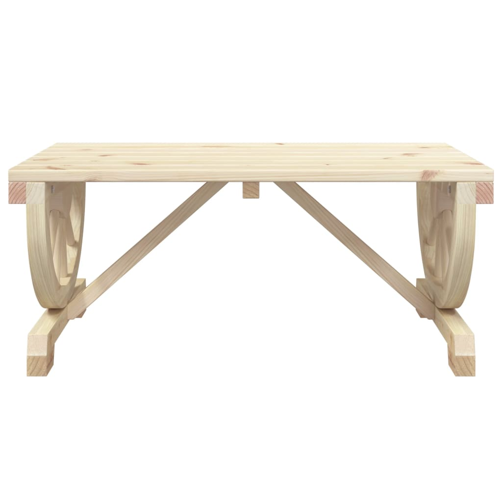 vidaXL Patio Coffee Table 35.4"x19.7"x15.7" Solid Wood Fir