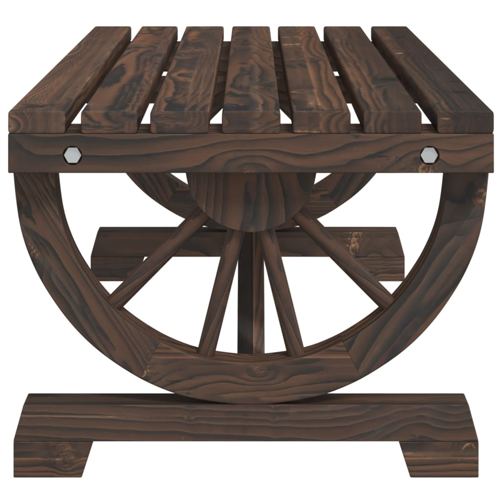 vidaXL Patio Coffee Table 35.4"x19.7"x15.7" Solid Wood Fir